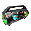 Caixa de Som Bluetooth Portátil Potente com Iluminação RGB LED Bazuk, Microfone e Controle XDG-89 - Miston