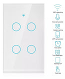 Tomada De Parede Inteligente Smart Wifi Google Alexa 4 Touch - Miston