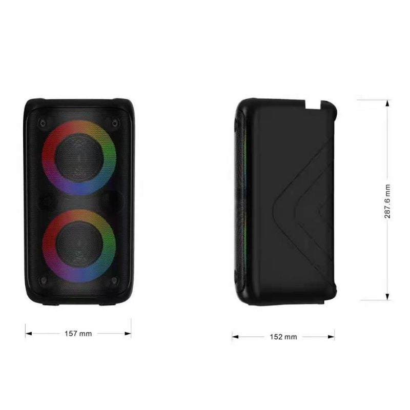 Caixa de som Bluetooth Potente Multimídia com LED RGB Subwoofer TWS Estéreo sem fio XDG-96 - Miston