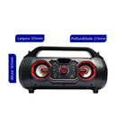 Caixa de Som Bluetooth Portátil Potente com Iluminação RGB LED Bazuk, Microfone e Controle XDG-89 - Miston