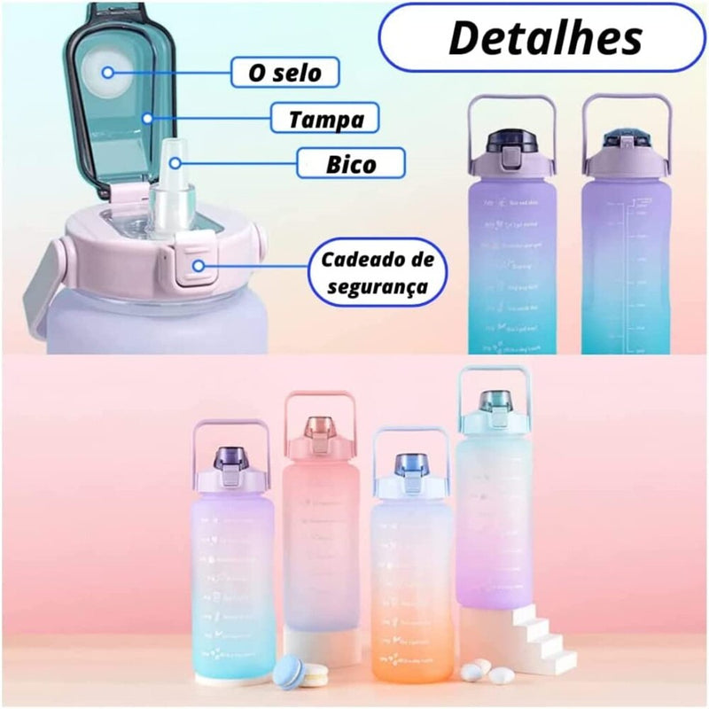 Garrafa de água para esportes de 500ML, 900ML e 2000ML - Miston