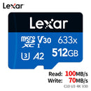 Lexar Micro SD 512GB A2, 256GB, 128GB, 64GB, 32GB A1, Classe 10 - Miston