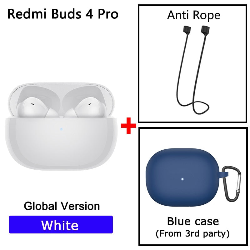 Xiaomi Redmi Buds 4 Pro TWS Earphone Bluetooth 5.3 Active Noise Cancelling 3 Mic Wireless Headphone 36 Hours Life For Xiaomi 12 - Miston