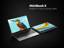 MiniBook X 2 em 1: Notebook e Tablet com Tela Touch de 10.5", Intel N100/N5100, 12GB RAM, 512GB SSD
