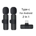 2 Microfones de Lapela sem Fio para Iphone e Android - Miston