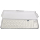 Kit Teclado E Mouse Sem Fio Wireless 3200dpi Óptico Branco e Preto para PC - Miston