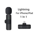 2 Microfones de Lapela sem Fio para Iphone e Android - Miston