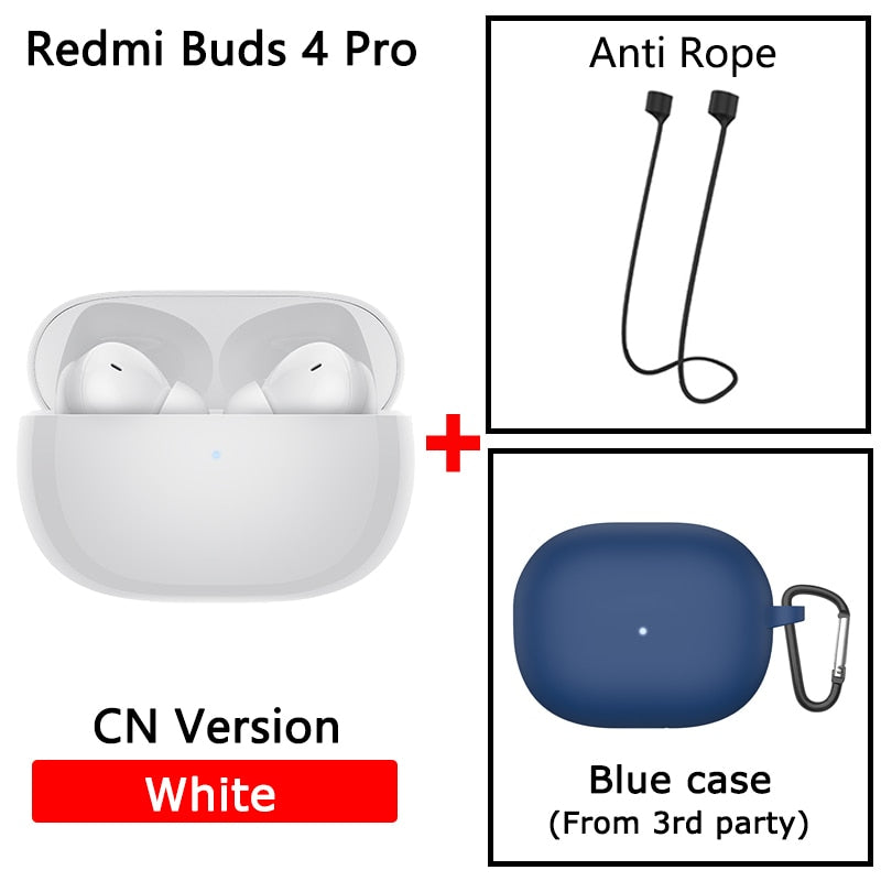 Xiaomi Redmi Buds 4 Pro TWS Earphone Bluetooth 5.3 Active Noise Cancelling 3 Mic Wireless Headphone 36 Hours Life For Xiaomi 12 - Miston