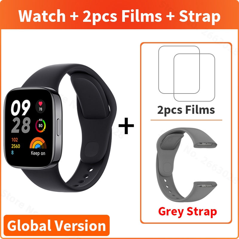 Xiaomi Redmi Watch 3 GPS Smartwatch 1.75&quot; AMOLED Display Blood Oxygen Heart Rate Monitor Activity Tracking Bluetooth Watches - Miston