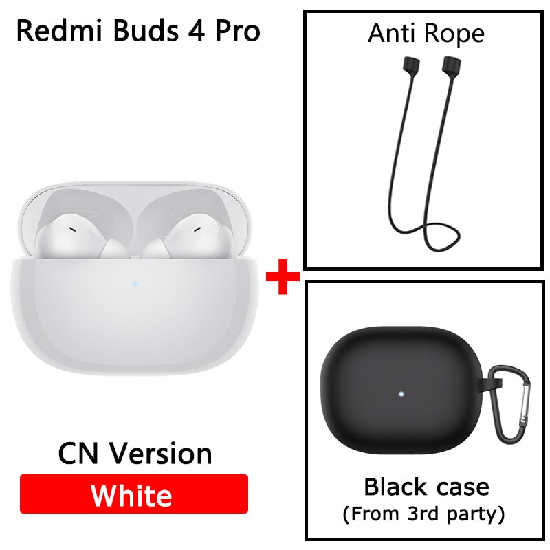 Xiaomi Redmi Buds 4 Pro TWS Earphone Bluetooth 5.3 Active Noise Cancelling 3 Mic Wireless Headphone 36 Hours Life For Xiaomi 12 - Miston