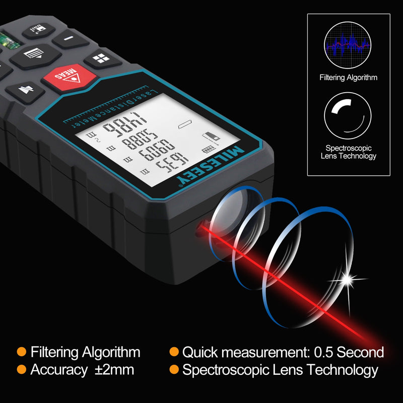Trena Digital a Laser Profissional; 100m, 80m, 60 e 40 metros - Miston