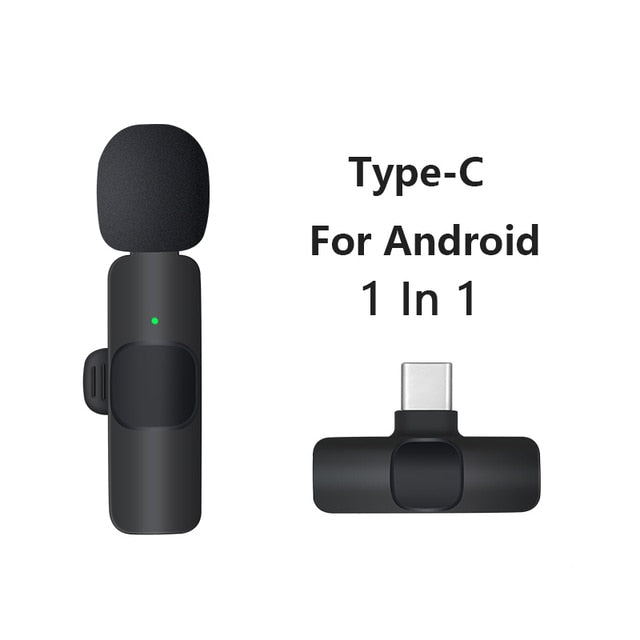 2 Microfones de Lapela sem Fio para Iphone e Android - Miston