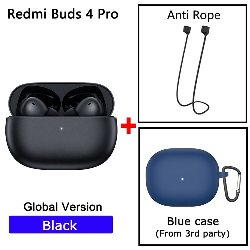 Xiaomi Redmi Buds 4 Pro TWS Earphone Bluetooth 5.3 Active Noise Cancelling 3 Mic Wireless Headphone 36 Hours Life For Xiaomi 12 - Miston