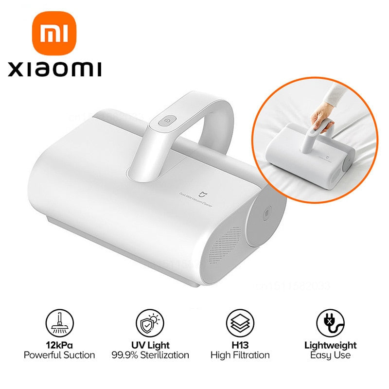 Aspirador Portátil XIAOMI com fio - Removedor de ácaros para cama e sofá com UV - Miston