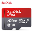 Cartão de Memória SanDisk de 128GB, 64GB e 32GB A1 Micro SD Classe 10 - Miston