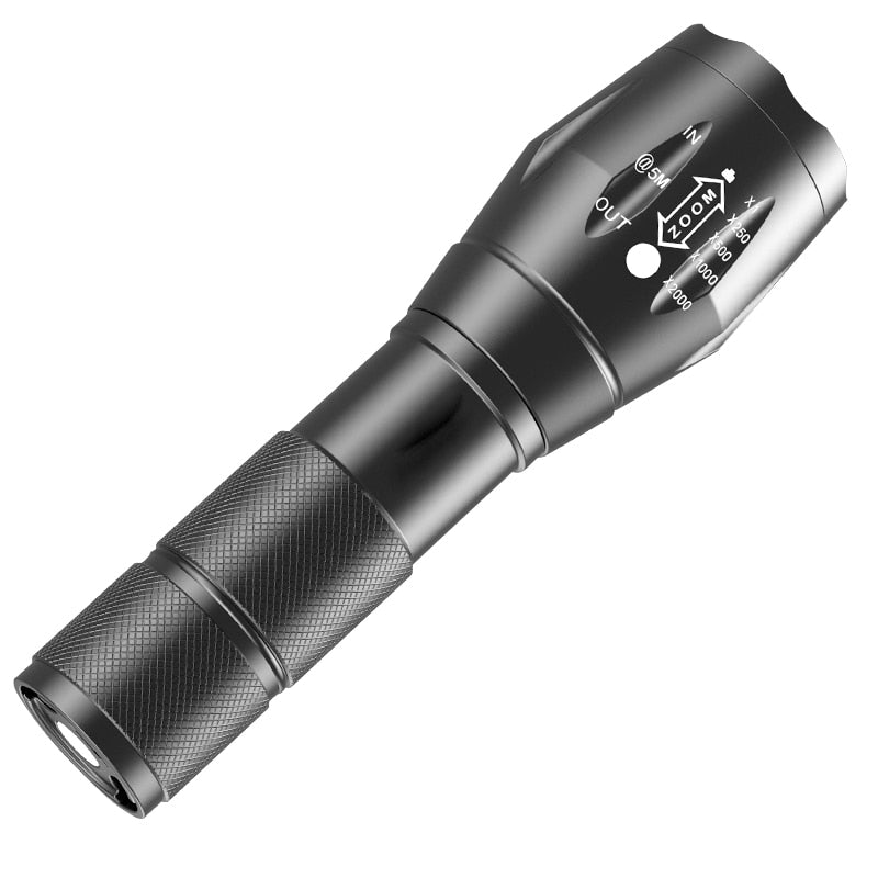 Lanterna Tática Poderosa Prova D'agua LED A100 - Miston