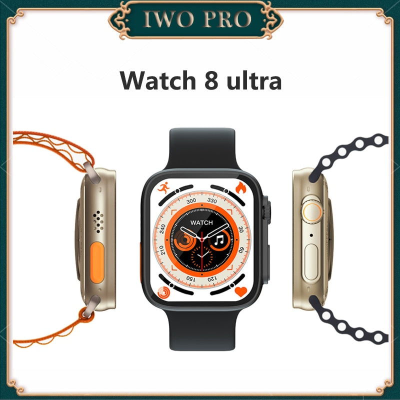 SmartWatch 8 Ultra 2023 - Relógio inteligente com frequência cardíaca - Unissex - Miston