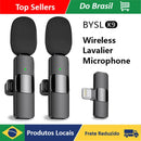 2 Microfones de Lapela sem Fio para Iphone e Android - Miston